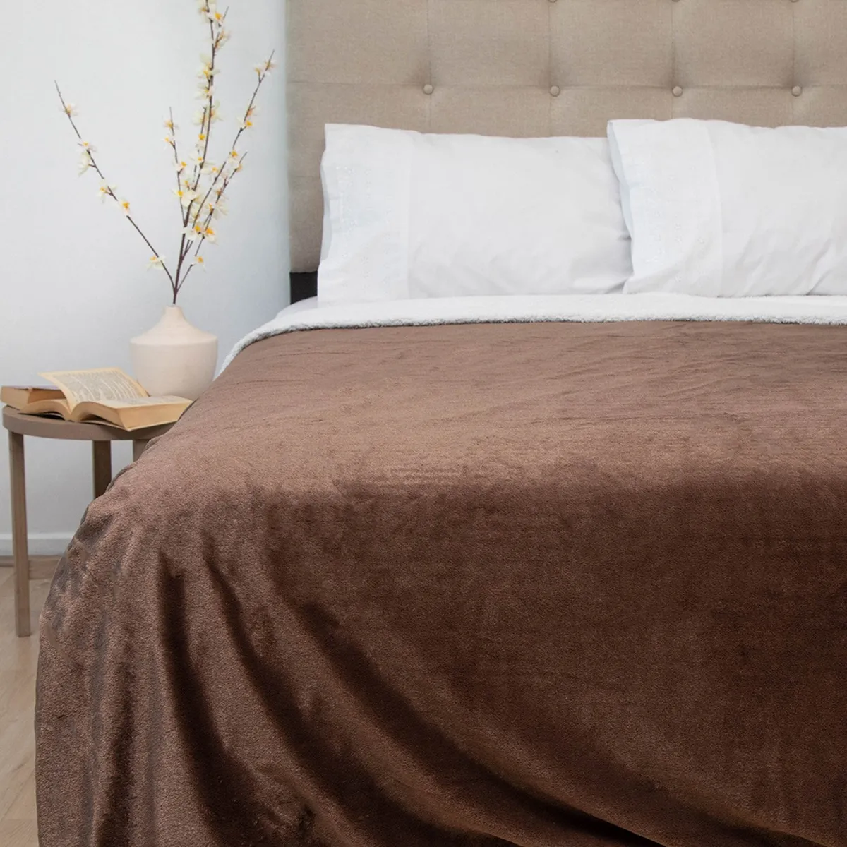 DORAL - Frazada Plush Sherpa 2 Plazas Doral