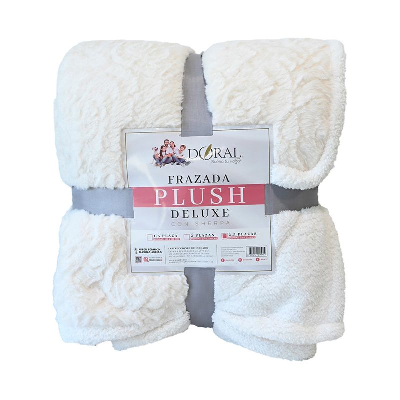 DORAL - Frazada Plush Sherpa Deluxe Doral