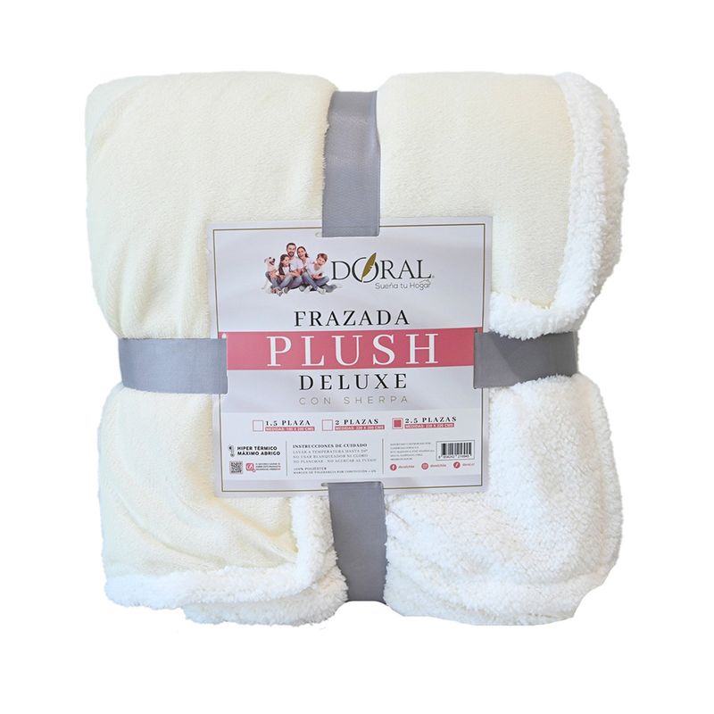 DORAL - Frazada Plush Sherpa Deluxe Doral