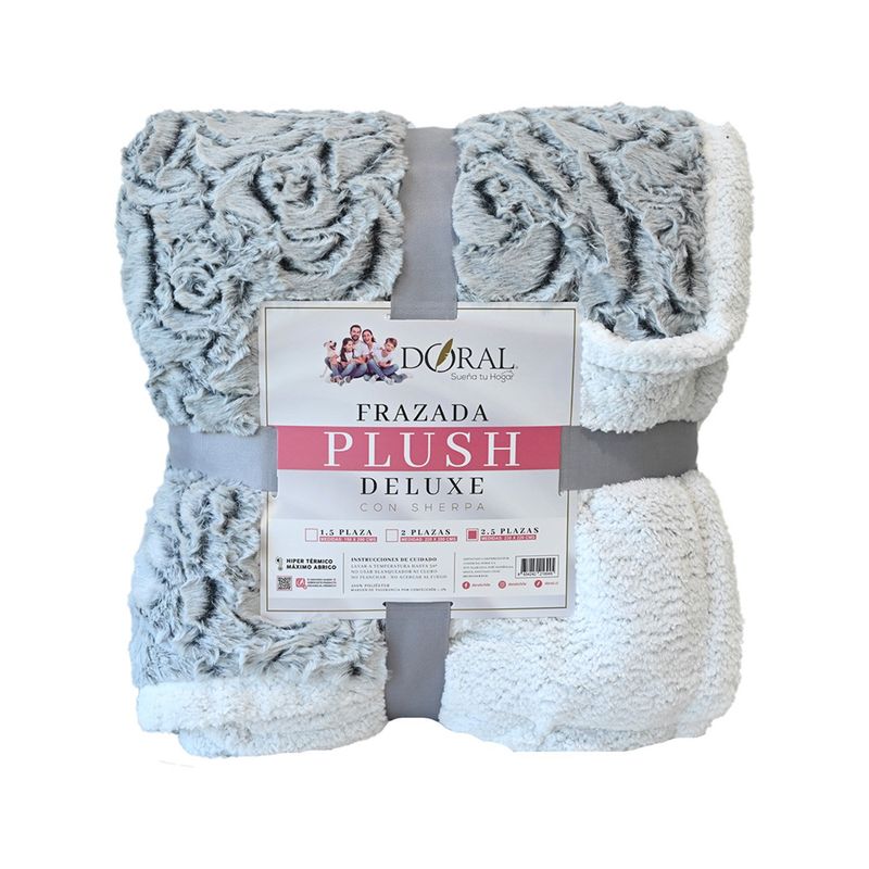 DORAL - Frazada Plush Sherpa Deluxe Doral