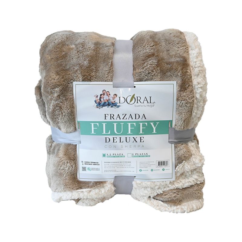 DORAL - Frazada Fluffly Sherpa Deluxe Doral