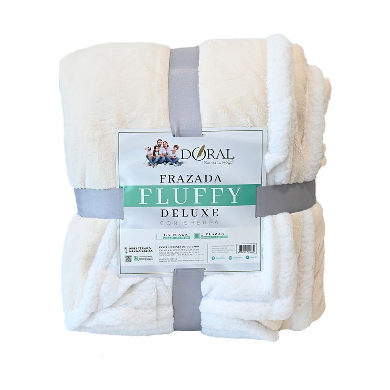 DORAL - Frazada Fluffly Sherpa Deluxe Doral