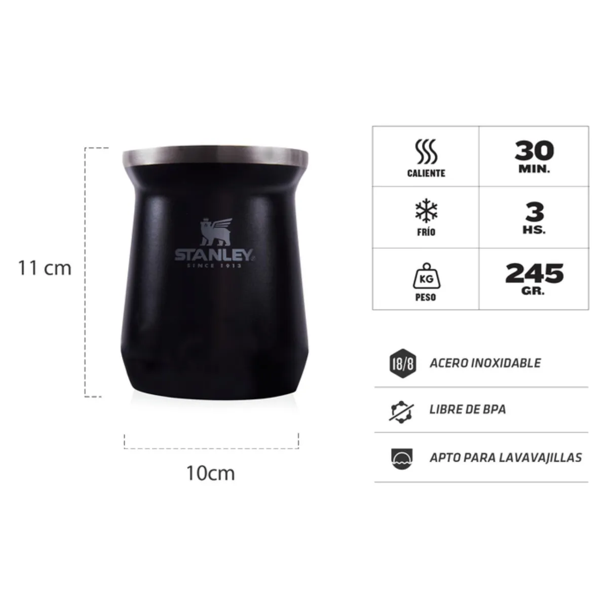 STANLEY Mug Classic Black 2.0 Gourd Stanley | Falabella Chile