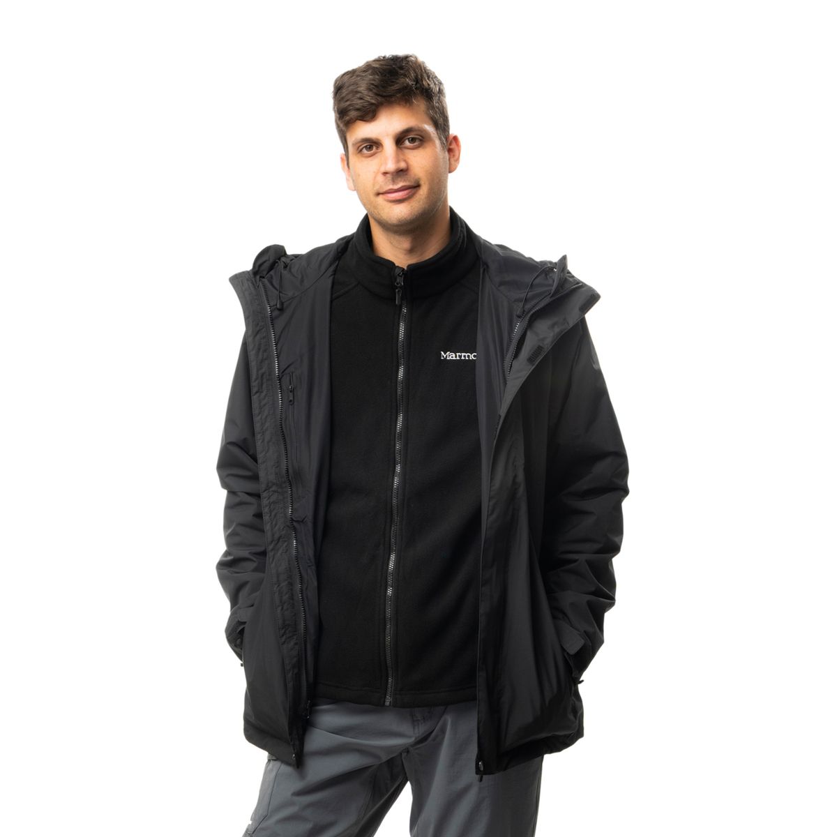 MARMOT - Chaqueta 3 En 1 Campisi Nori Hombre Marmot