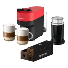 NESPRESSO - Cafeteras con Cápsulas Edición Limitada Vertuo Pop Roja