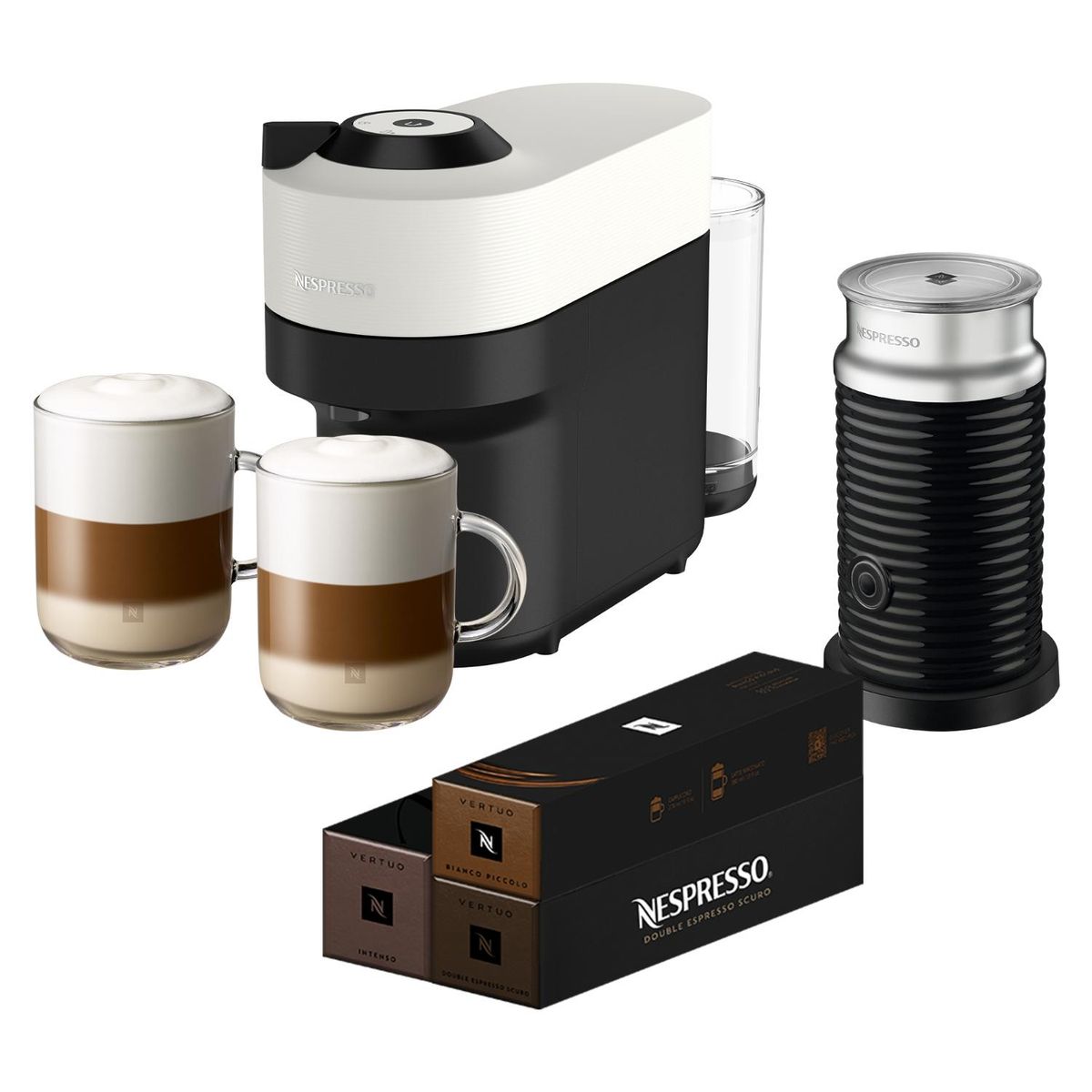 NESPRESSO - Cafeteras con Cápsulas Edición Limitada Vertuo Pop Blanca Nespresso