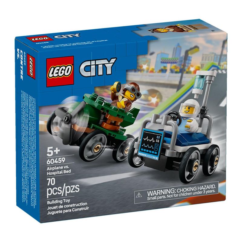LEGO - Pack De Coches De Carreras Avion Vs Cama De Hosp Lego