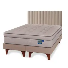 FLEX - Cama Europea Natural Pocket King + Respaldo