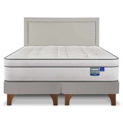 Imagen 2 del producto Cama Europea Natural Pocket King + Respaldo