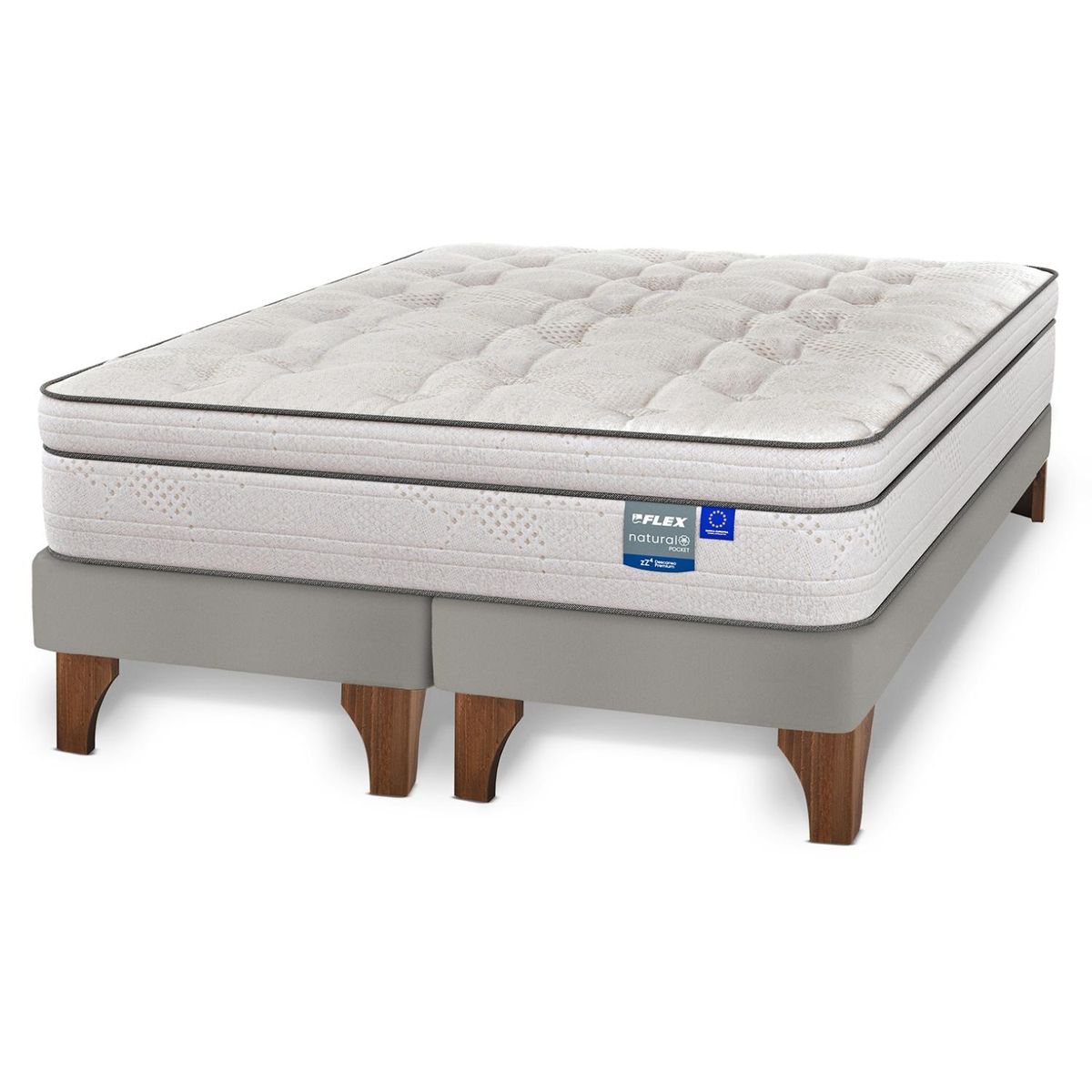 FLEX - Cama Europea Natural Pocket Super King