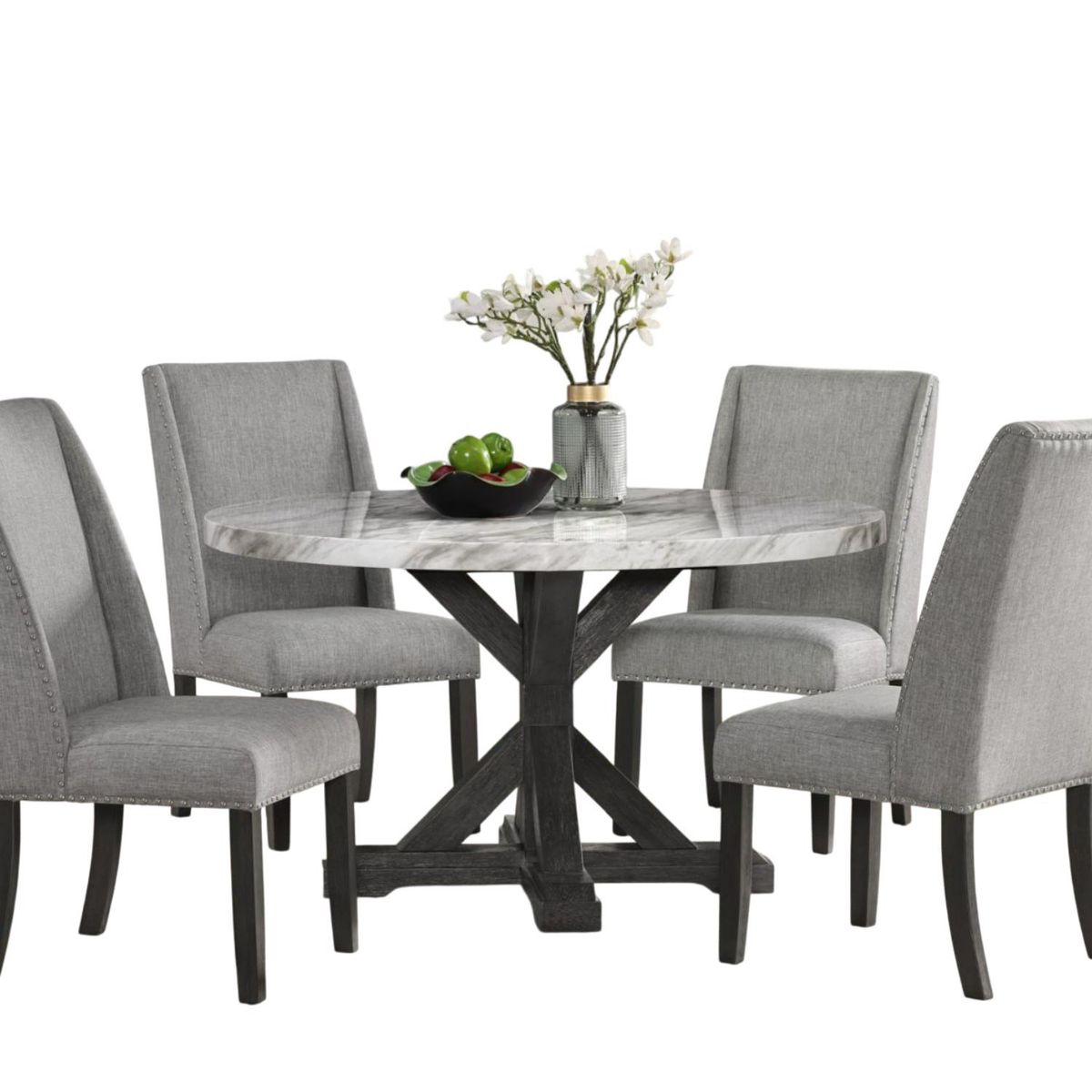 DANIELS - Juego De Comedor Red Rodeo Marmoleado Mesa/4 Sillas