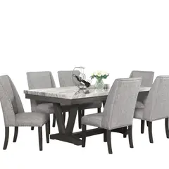 DANIELS - Juego De Comedor Rectangular Rodeo 6 Sillas