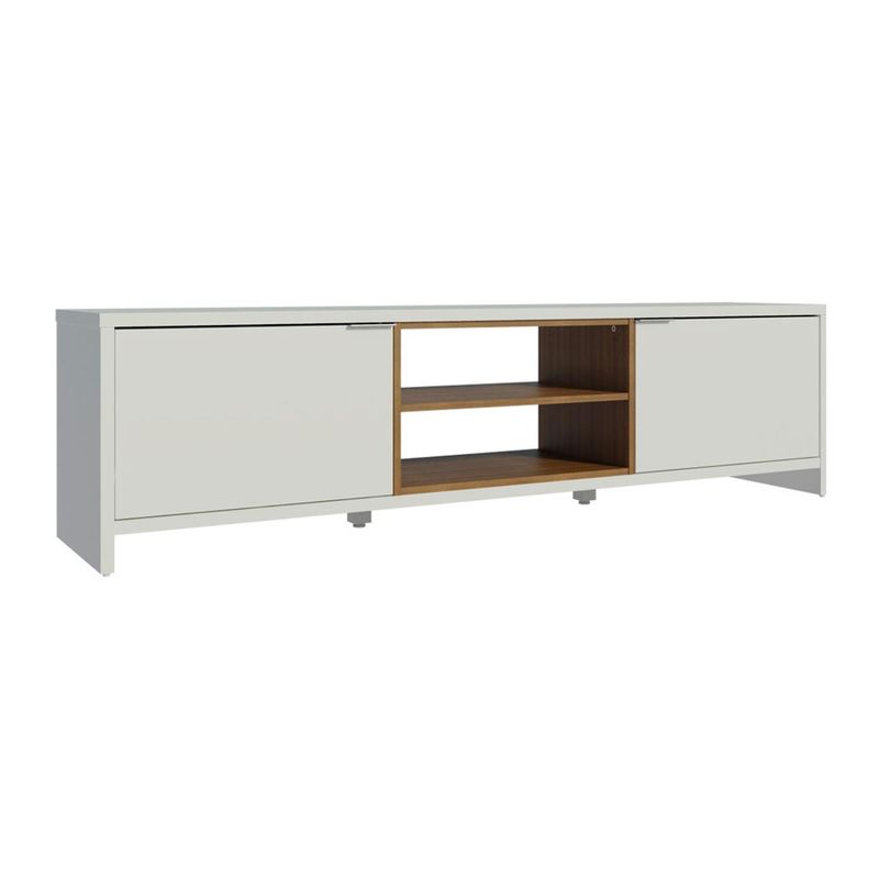 VEKKAHOME - Rack Metz 75" Blanco 2 Puertas Vekkahome