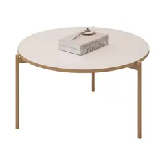 VEKKAHOME - Mesa De Centro Bela Beige