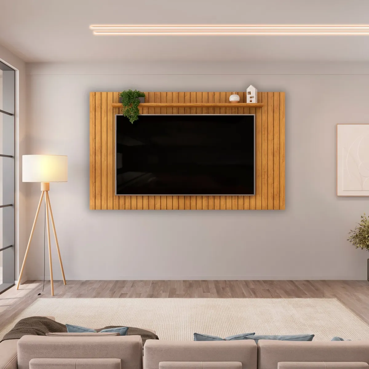 VEKKAHOME - Panel Tv Lume Cafe 65" Vekkahome