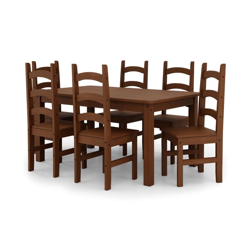 VEKKAHOME - Comedor Madera Italia 6 Sillas Vekkahome