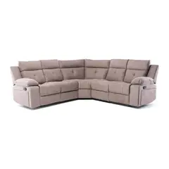 DANIELS - Sofá Seccional Reclinable 5 Cuerpos Arizona Gris