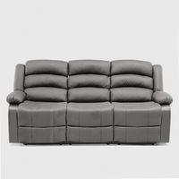 Sofá Reclinable 3 Cuerpos Praga Tela