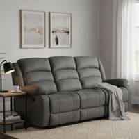 Sofá Reclinable 3 Cuerpos New Dan Tela