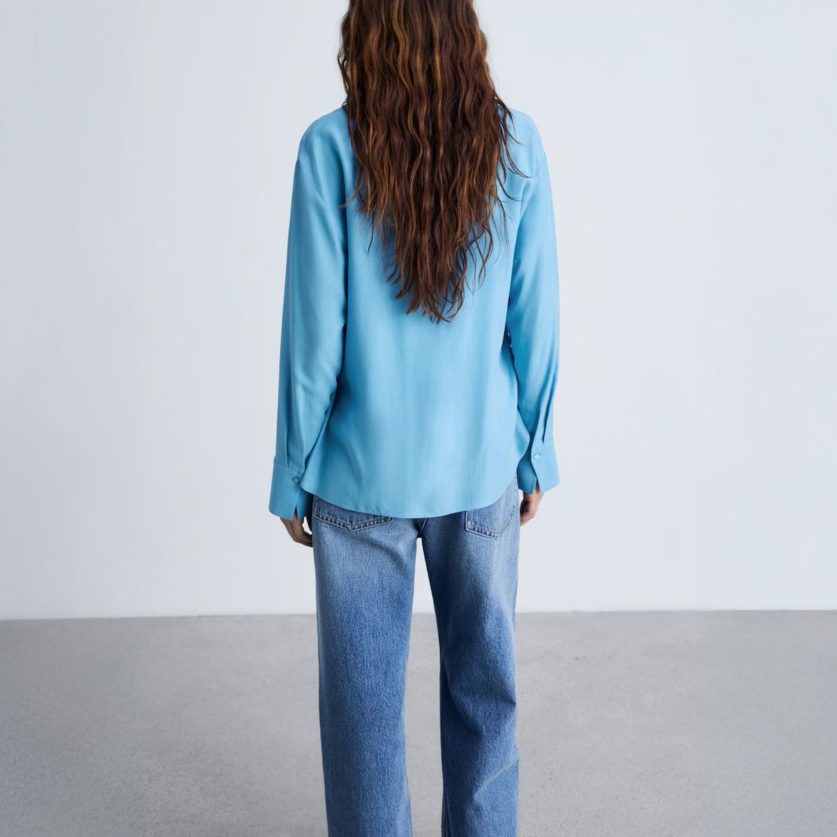 MANGO - Camisa Fluida Lyocell Mujer Mango