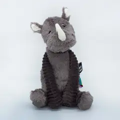 LES PTIPOTOS - Peluche Rinoceronte Grobisou Gris