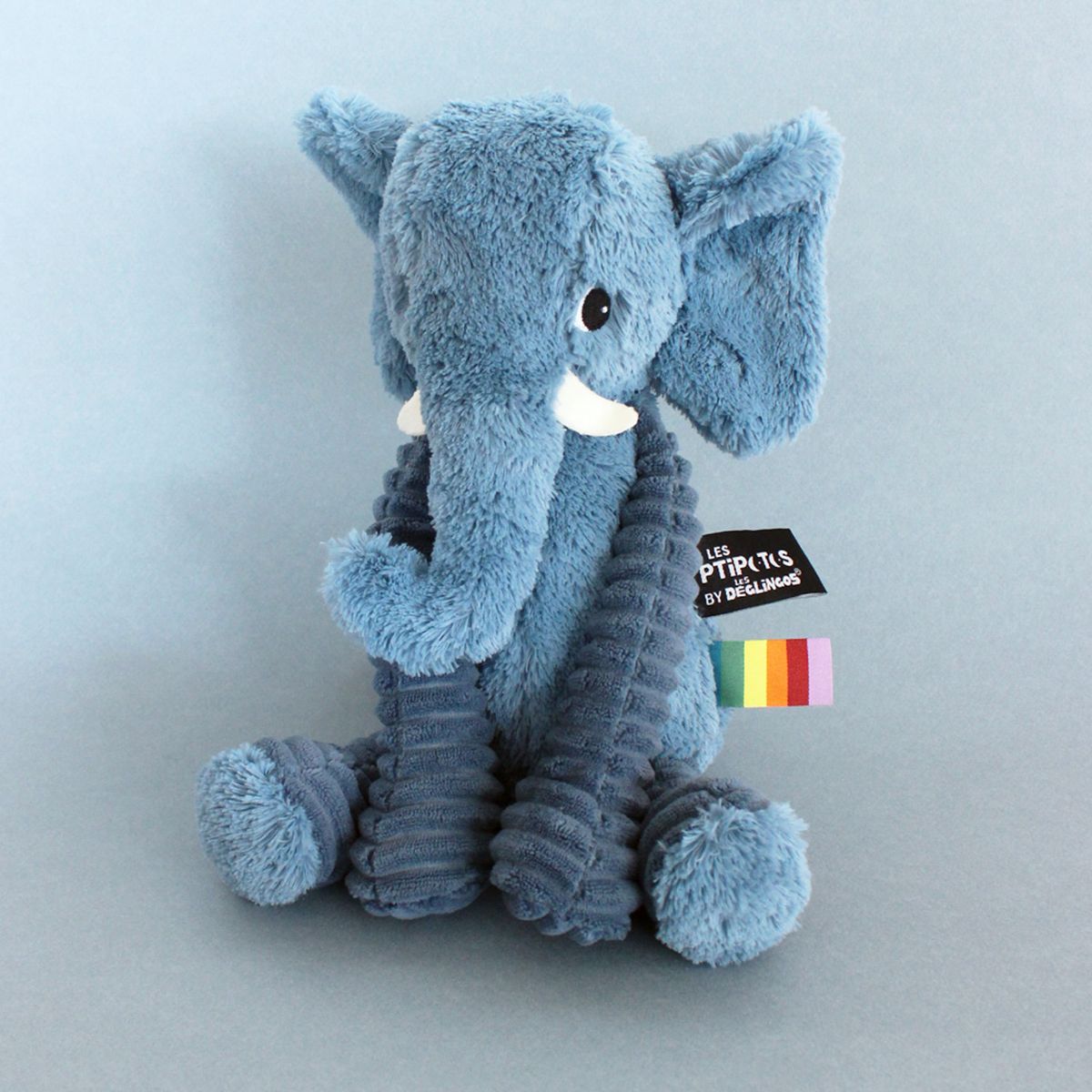 LES PTIPOTOS - Peluche Elefante Dimoitou Azul Les Ptipotos