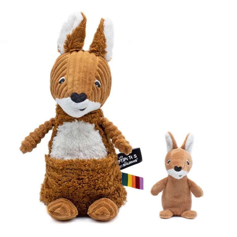 LES PTIPOTOS Peluche Canguro Allezou Mama Y Bebe Cafe