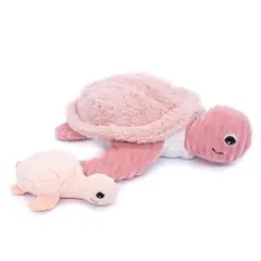 GENERICO - Peluche Tortuga Sauvenou Mama Y Bebe Rosa Les Ptipotos