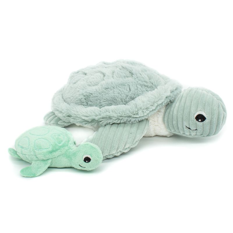 GENERICO - Peluche Tortuga Sauvenou Mama Y Bebe Menta Les Ptipotos