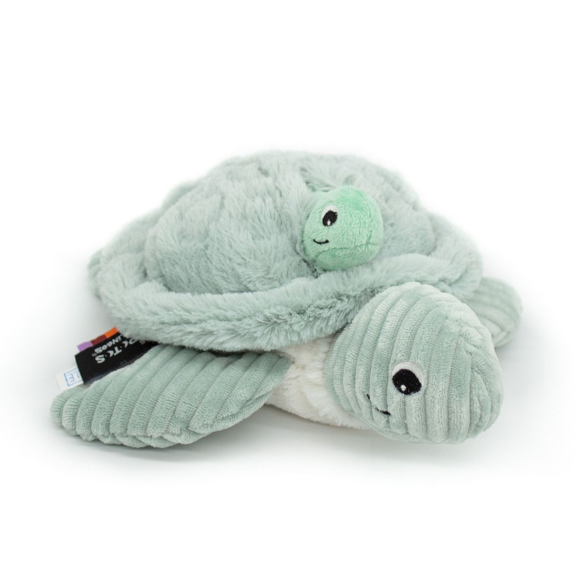 LES PTIPOTOS - Peluche Tortuga Sauvenou Mama Y Bebe Menta Les Ptipotos