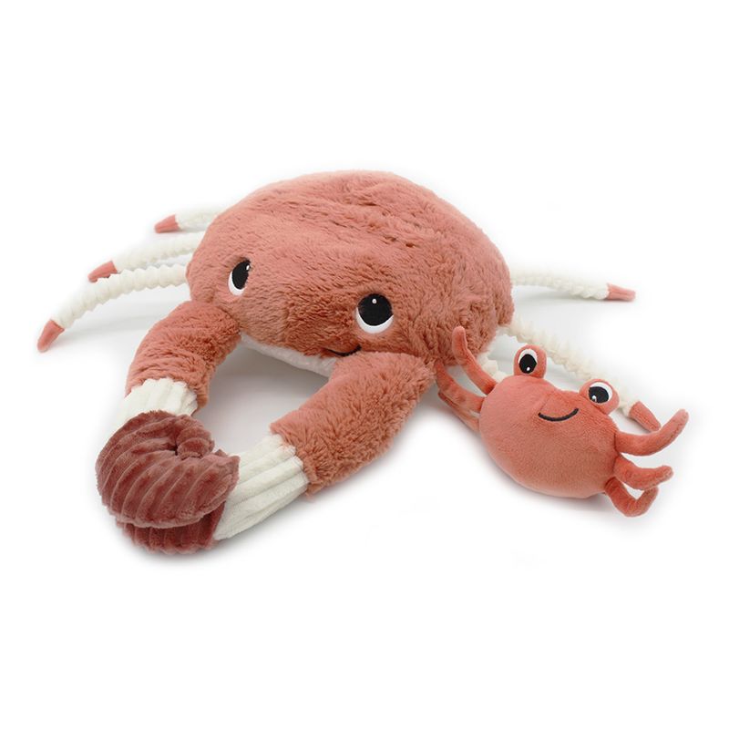 GENERICO - Peluche Cangrejo Cassecou Mama Y Bebe Terracota Les Ptipotos