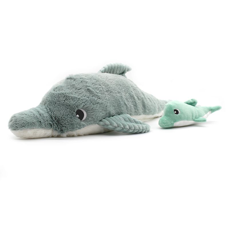 GENERICO - Peluche Delfin Tofou Mama Y Bebe Menta Les Ptipotos