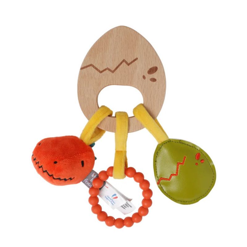 LITTLE BIG FRIENDS - Sonajero de Madera Dino Little Big Friends