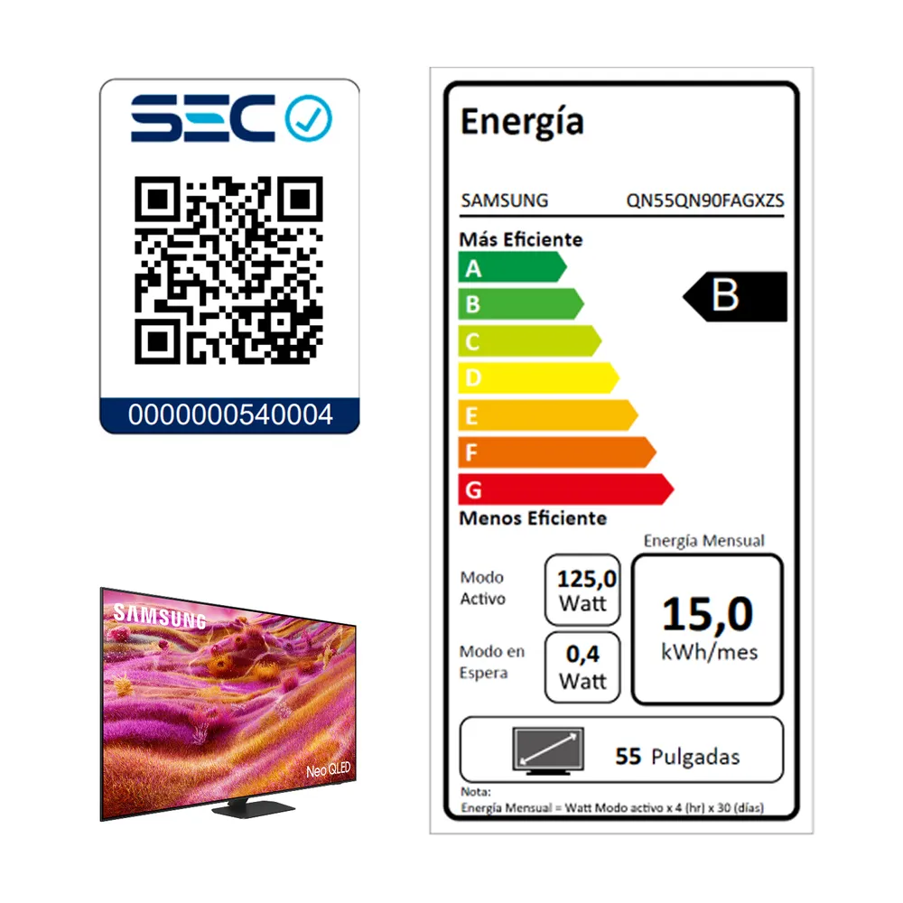 Samsung Neo QLED QN90F 55", foto 9
