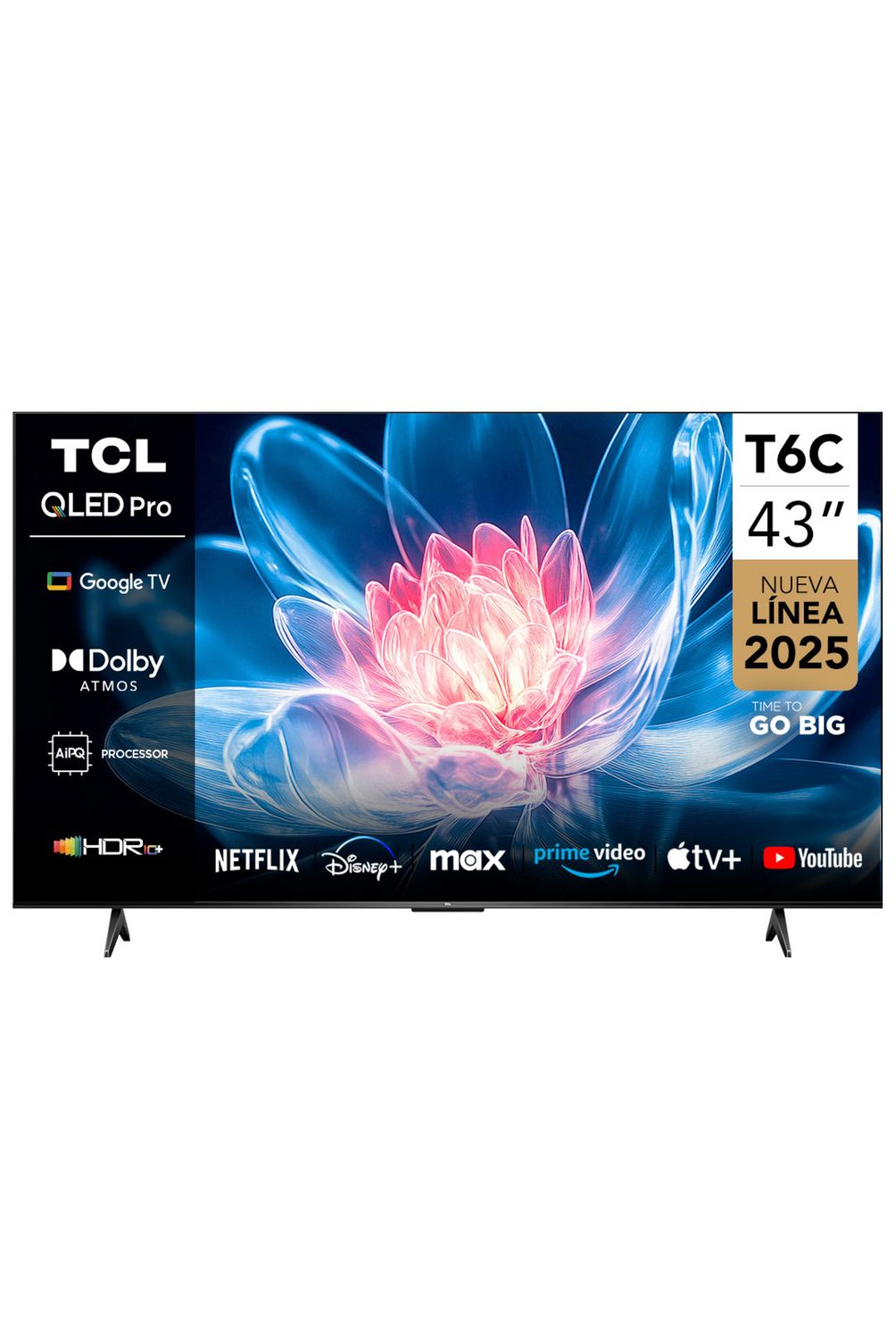 43V型 LED液晶テレビ LC-43S6X(BLACK) TCL 43V型 4K液晶テレビ GoogleTV/メタリック筐体 43P6K | ノジマ