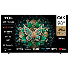 TCL - MINI LED Smart Tv QLED 98" 4K C6K Android TV