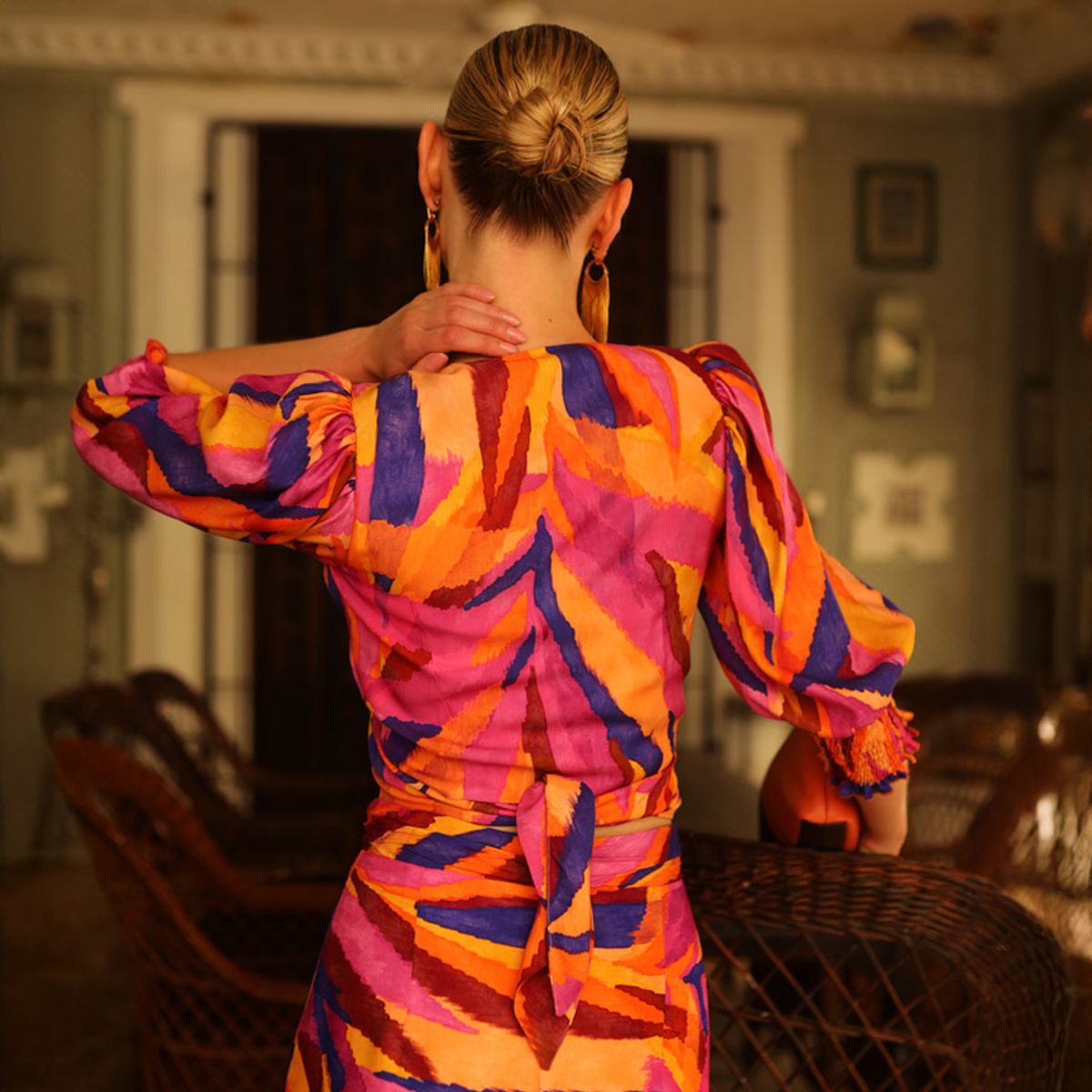 PANAMBI - Blusa Manga Englobada Mujer Panambi