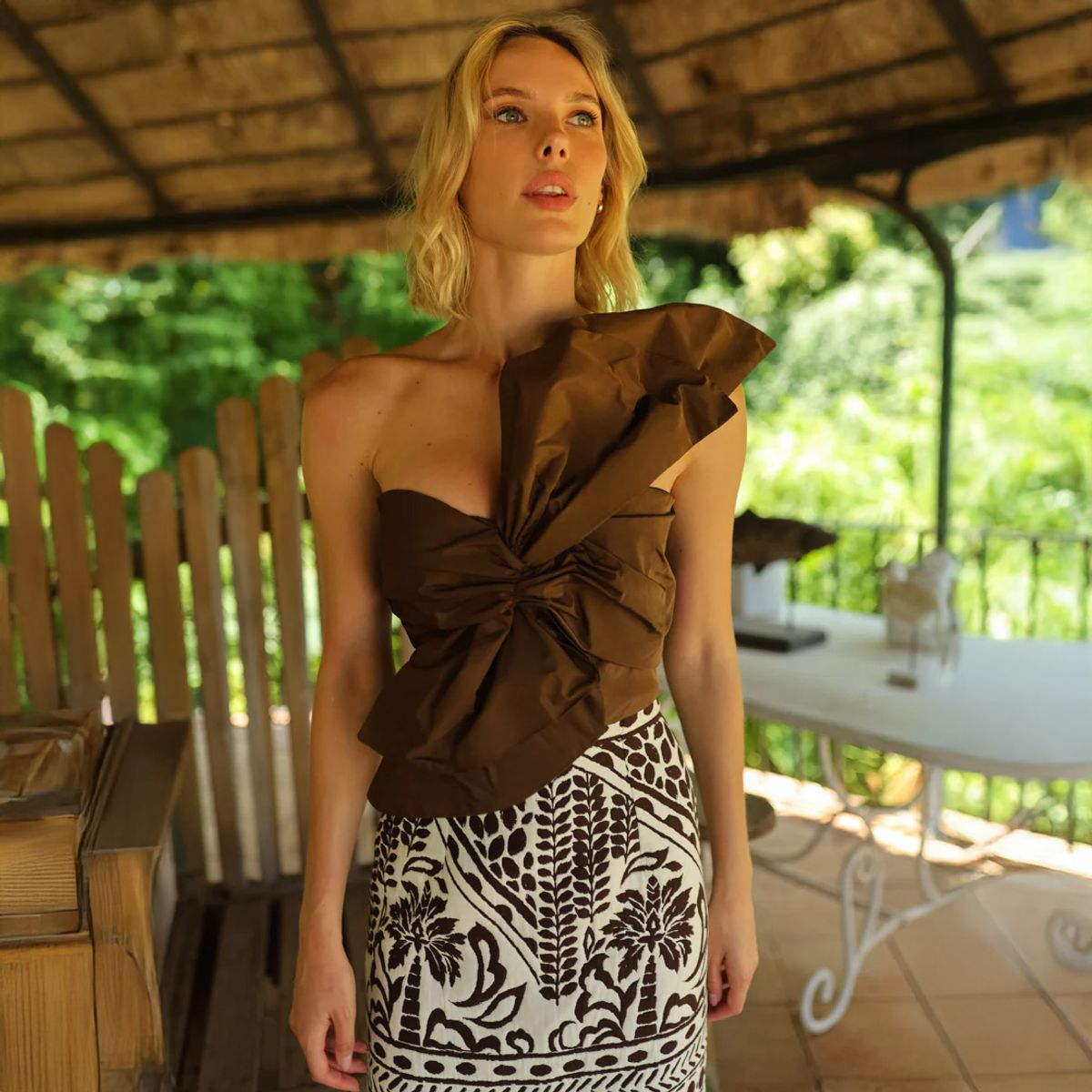 PANAMBI - Top Tafetan Lazo Mujer Panambi