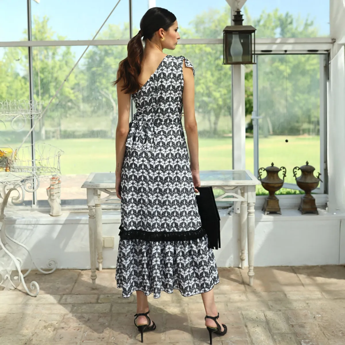 PANAMBI - Vestido Fiesta Bordado Mujer Panambi