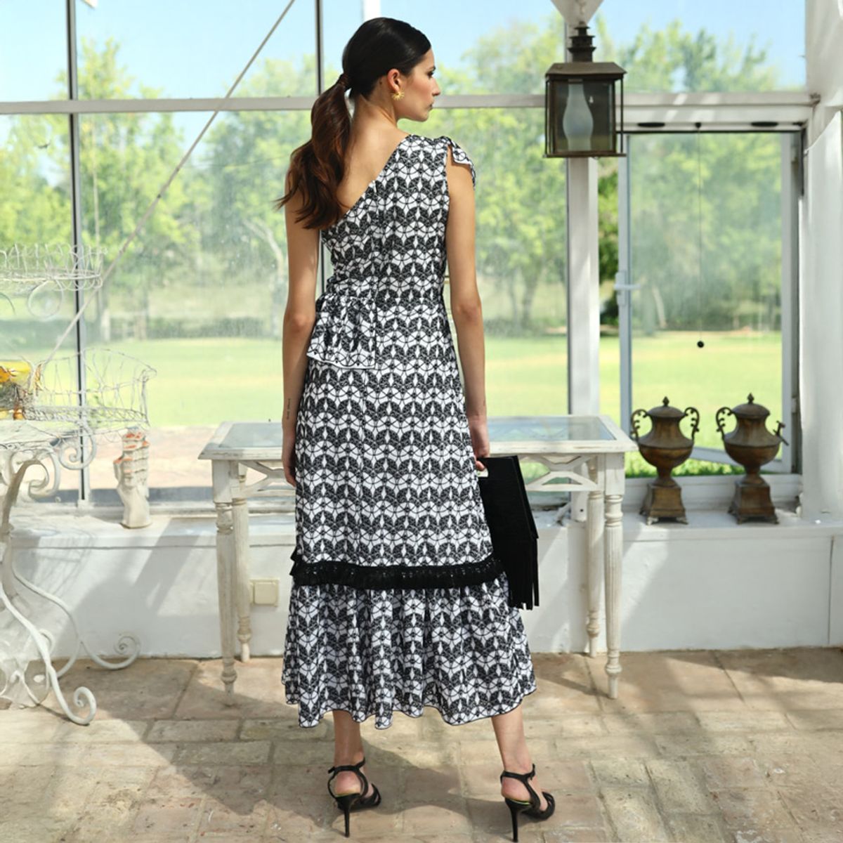 PANAMBI - Vestido Fiesta Bordado Mujer Panambi