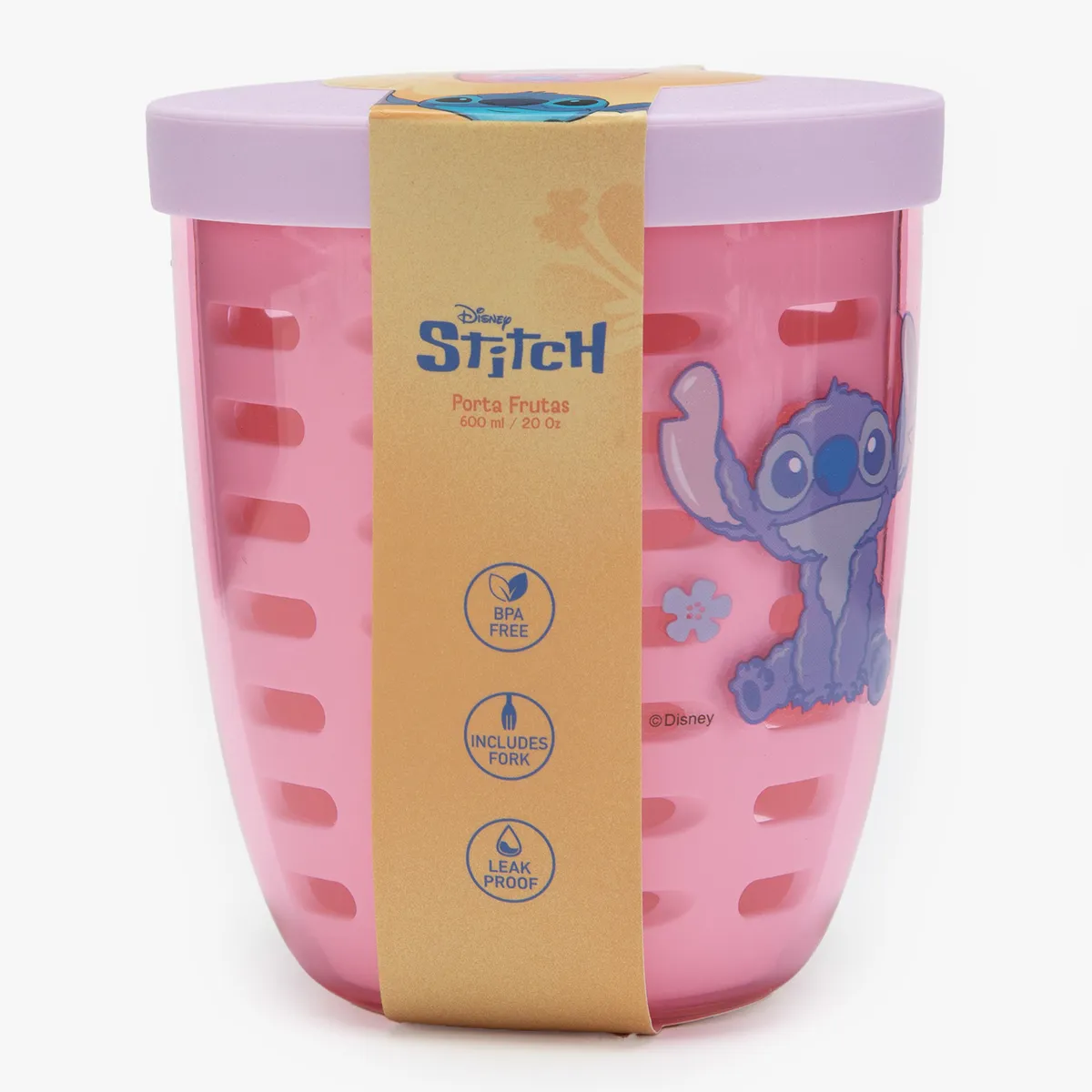 DISNEY - Porta Frutas 600Ml Stitch Vibes Disney