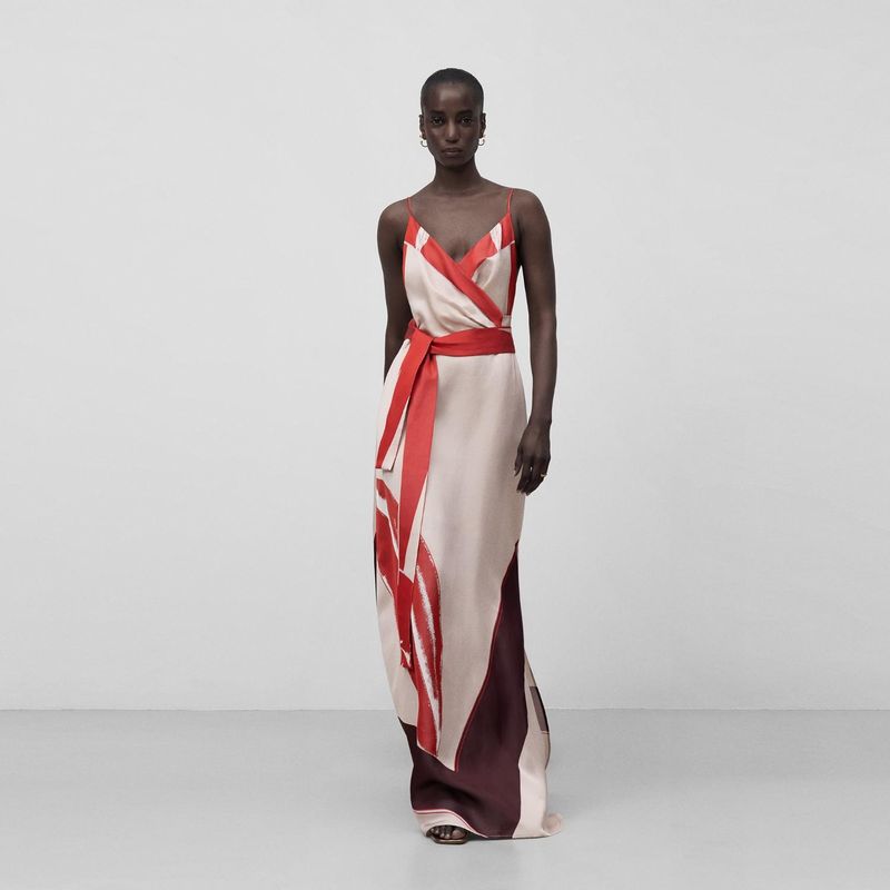 ADOLFO DOMINGUEZ - Vestido Largo Estampado Mujer Adolfo Dominguez