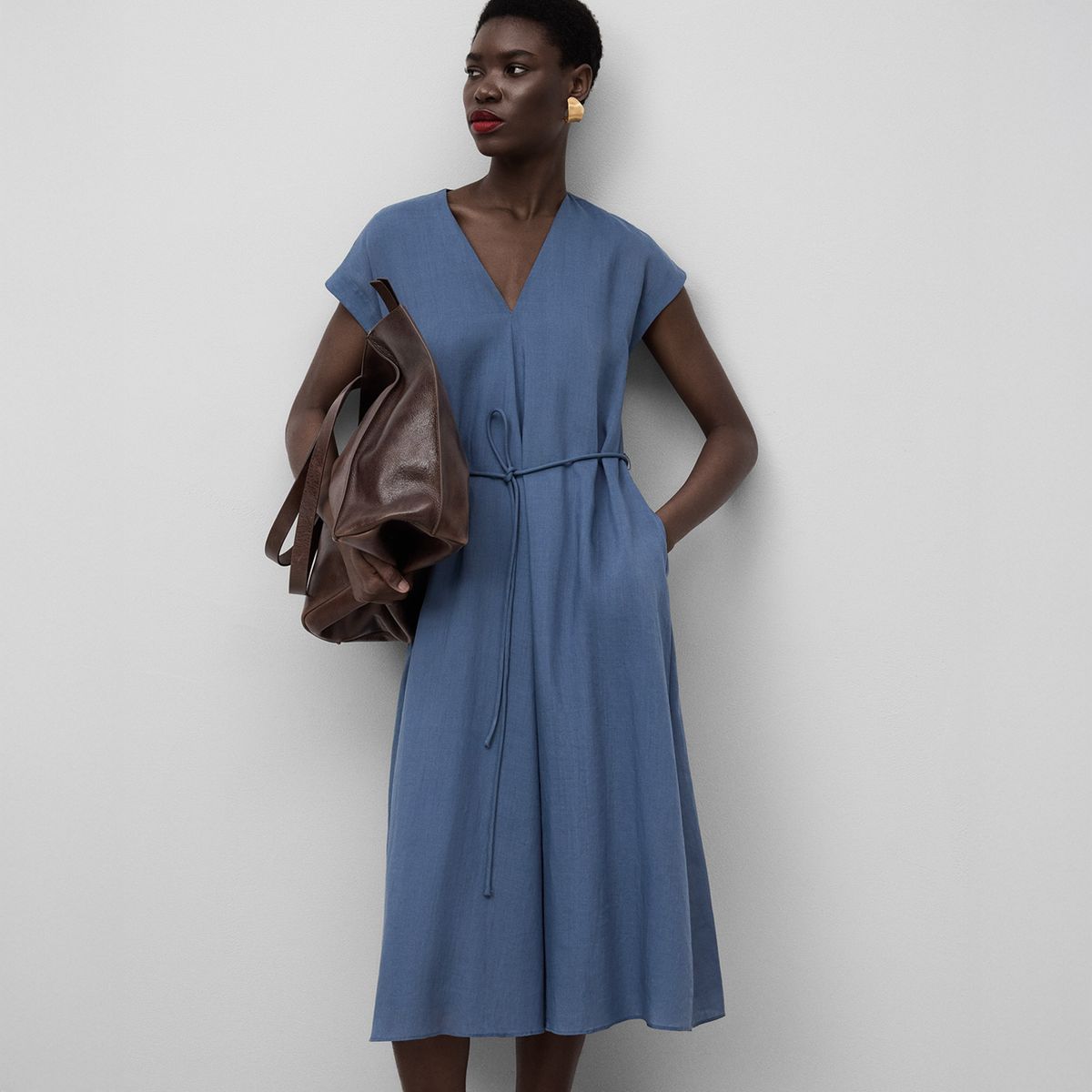 ADOLFO DOMINGUEZ - Vestido Ramio Mujer Adolfo Dominguez