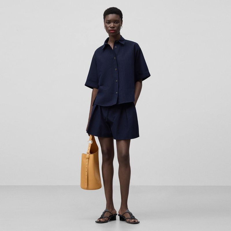 ADOLFO DOMINGUEZ - Short 100% Algodón Mujer Adolfo Dominguez