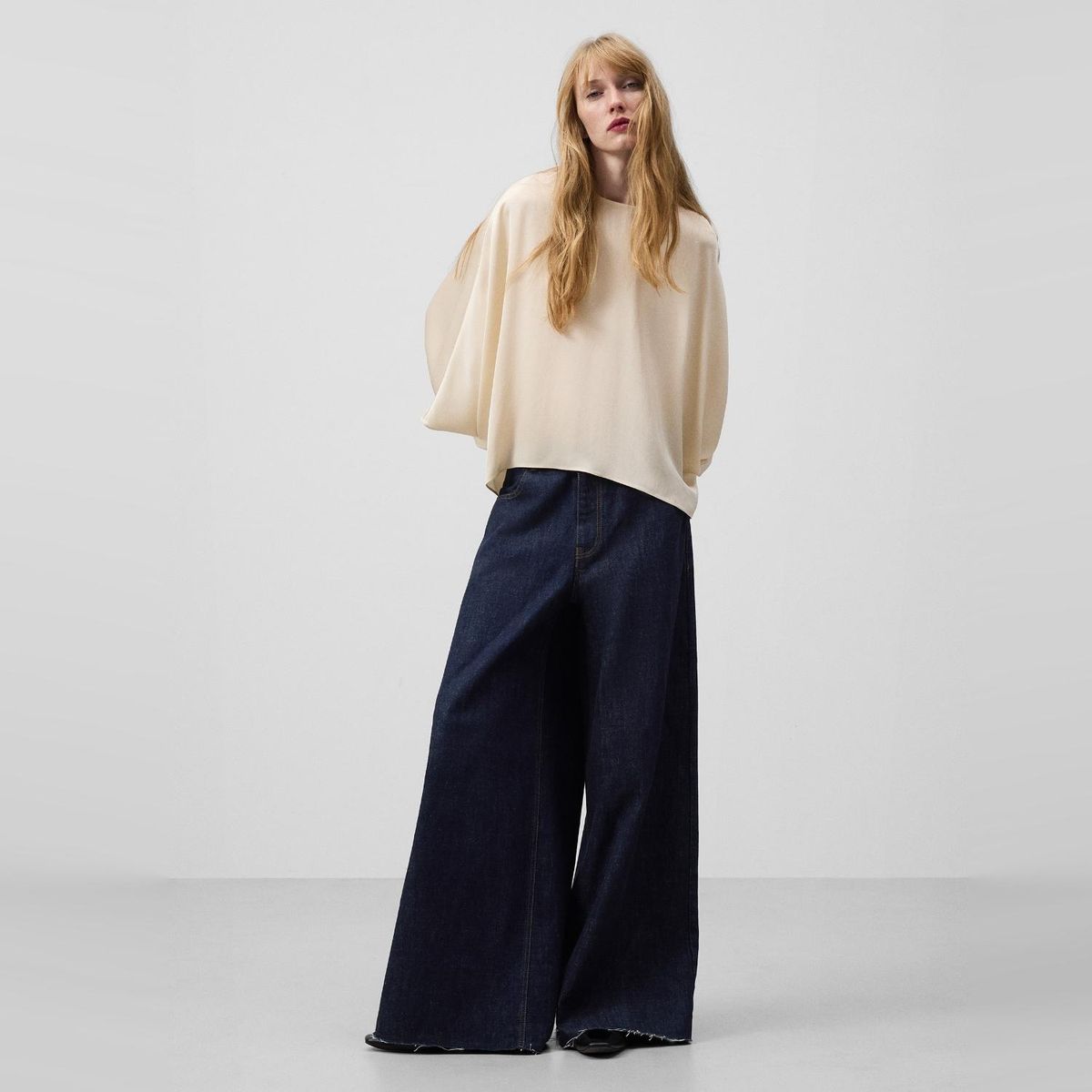 ADOLFO DOMINGUEZ - Blusa Lisa Efecto Satinado Mujer Adolfo Dominguez