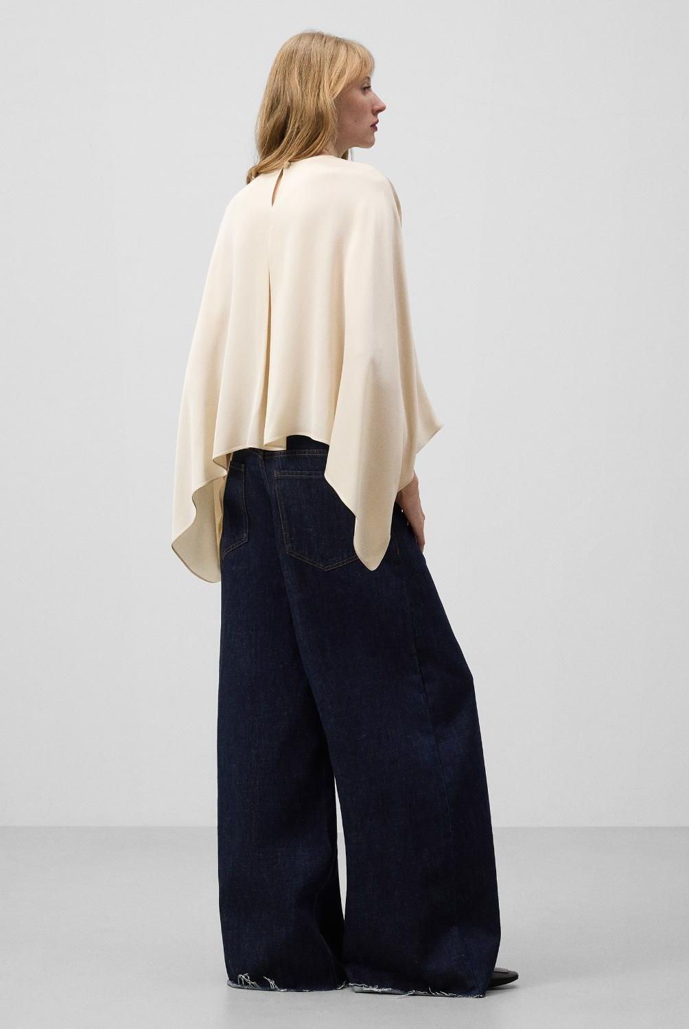 ADOLFO DOMINGUEZ - Blusa Lisa Efecto Satinado Mujer Adolfo Dominguez