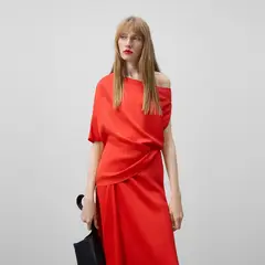 ADOLFO DOMINGUEZ - Blusa Asimétrica Mujer