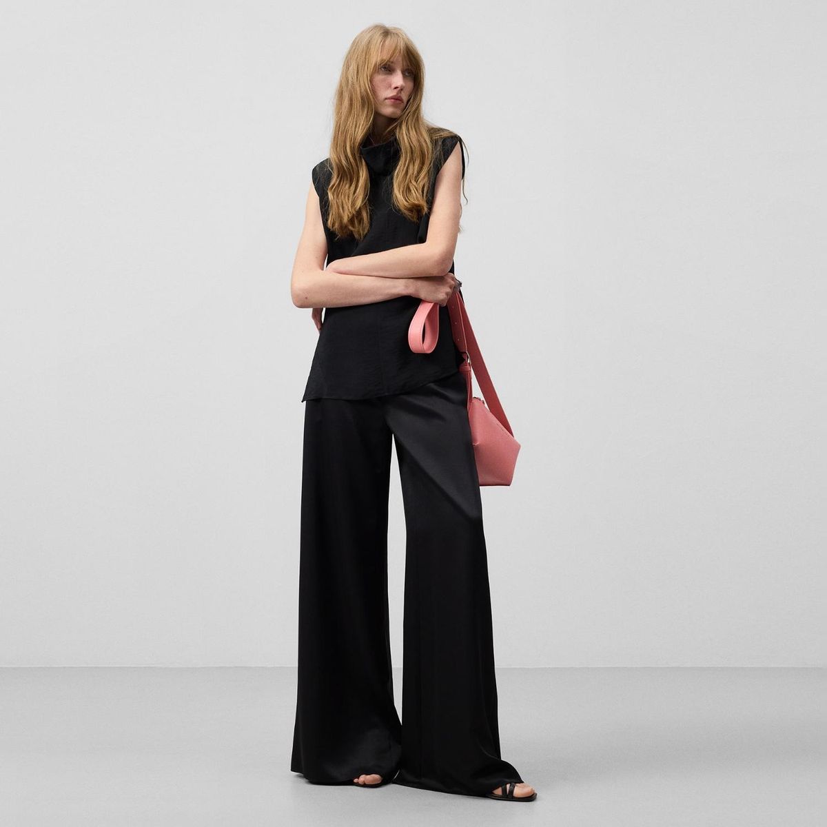 ADOLFO DOMINGUEZ - Blusa Sin Mangas Cuello Mujer Adolfo Dominguez