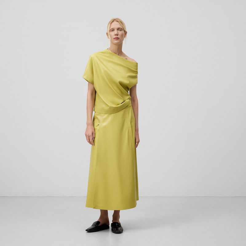 ADOLFO DOMINGUEZ - Falda Midi Mujer Adolfo Dominguez