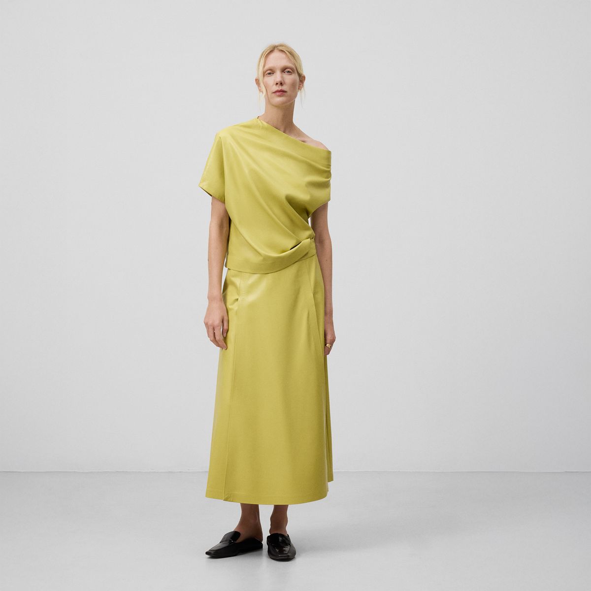 ADOLFO DOMINGUEZ - Falda Midi Mujer Adolfo Dominguez